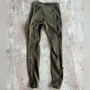 Lululemon Olive Green Leggings w/ Pockets